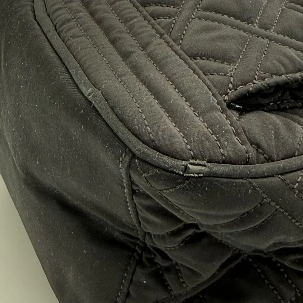 Vera Bradley Black Quilted Medium Sized Backpack